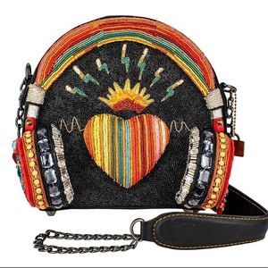 COPY - Mary Frances Crossbody Bag “Listen In” Headphones Bag
